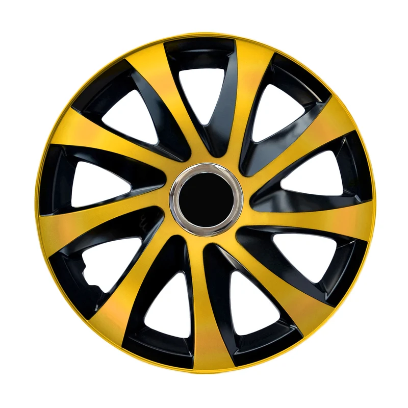 Universal Radkappen 16" DRIFT Extra gold/schwarz 4 Stück