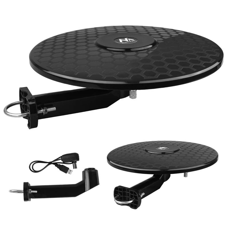 Maclean DVB-T/T2 HEVC Rundstrahl-Antenne, aktiv, Standard, USB 5V, MCTV-102
