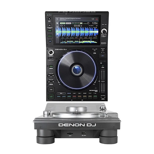 Denon DJ SC6000 Prime Professional Dual-Layer Media Player with 10.1" Multi-Touch Display + Decksaver Dust Cover