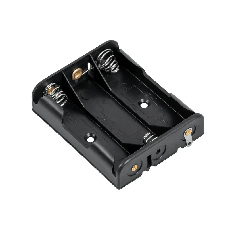 Batteriekorb 3xAA quadratisch in Kunststoff schwarz GNI0052