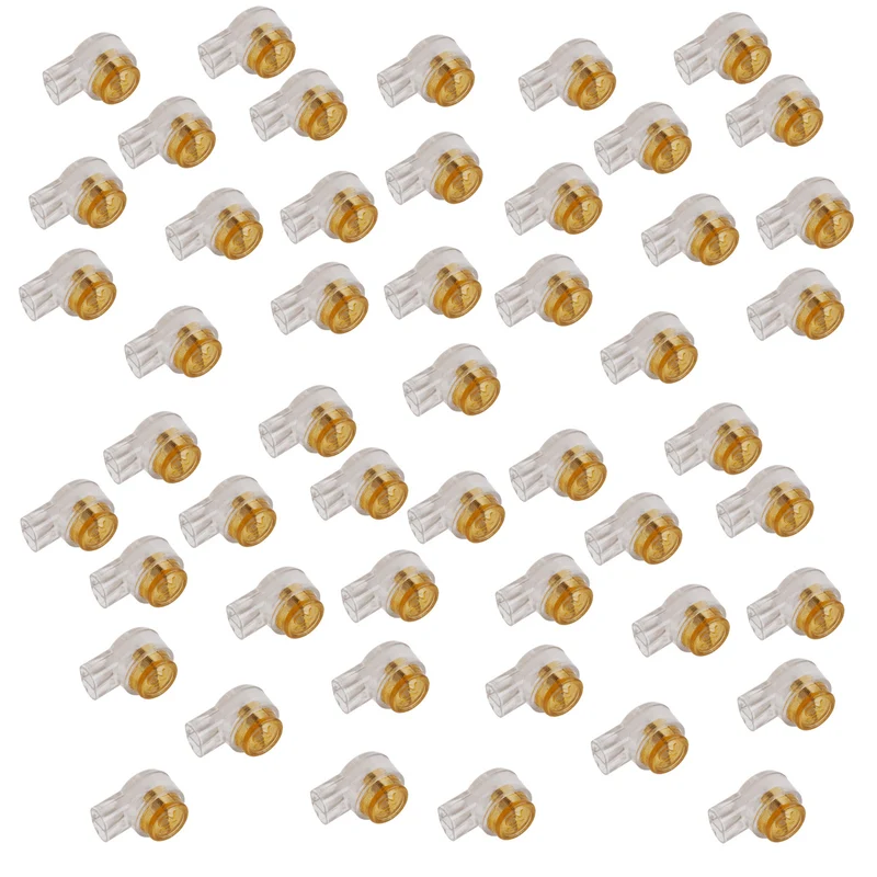 50x Gel-Telefon-Schnellverbinder zum schnellen Anschluss von 2 Kabelleitern von 0,2 bis 0,65 mm