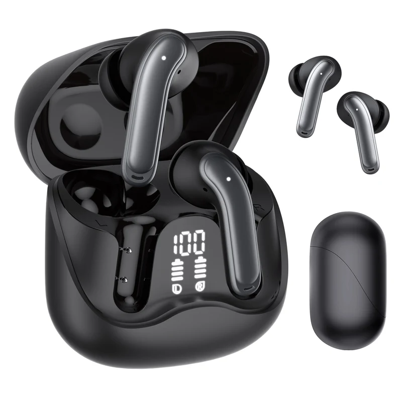 Audiocore Wireless-Kopfhörer, Hybrid-ANC, ENC, 6 Mikrofone, Ladecase, Tuya, AC591 PRO