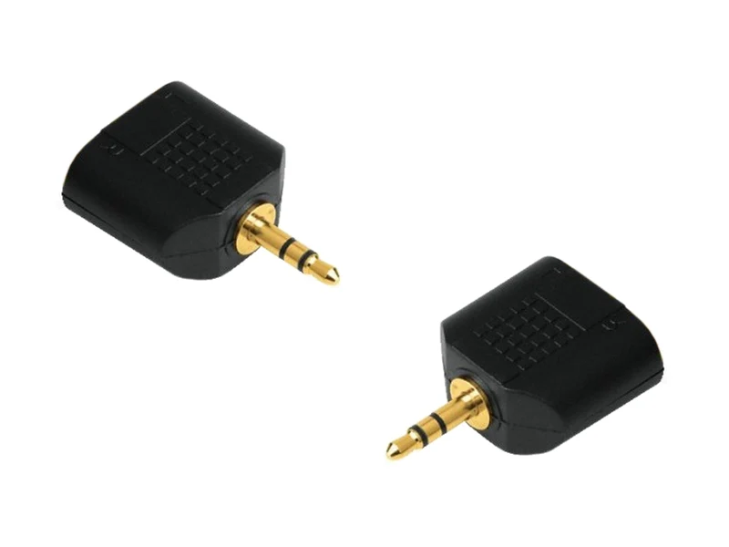 3,5mm Klinkenstecker / 3,5mm Klinkenbuchse Splitter NH552 gold