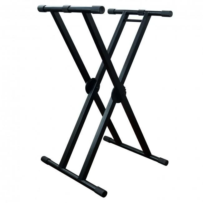 ProX - Double X-STYLE DJ Coffin Keyboard Stand w/ Ergo Easy Lock