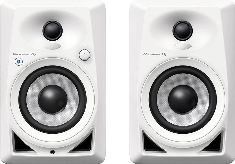 Pioneer DJ DM-40BT-W 4" Bluetooth Desktop Monitor Speakers (pair)- White