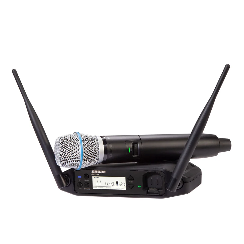 Shure GLXD24+ Dual-Band Wireless Vocal System with BETA 87A Microphone (Z3: 2.4, 5.8 GHz)