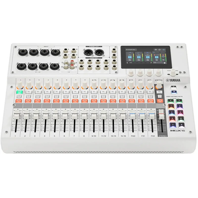 Yamaha MGX16 22-Channel Digital Mixing Console with Audio Interface (White)