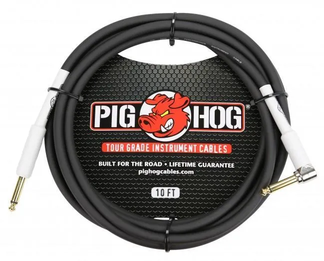 Pig Hog PH10R Instrument Cable 1/4" - 1/4" (1 ft.) 10 ft.