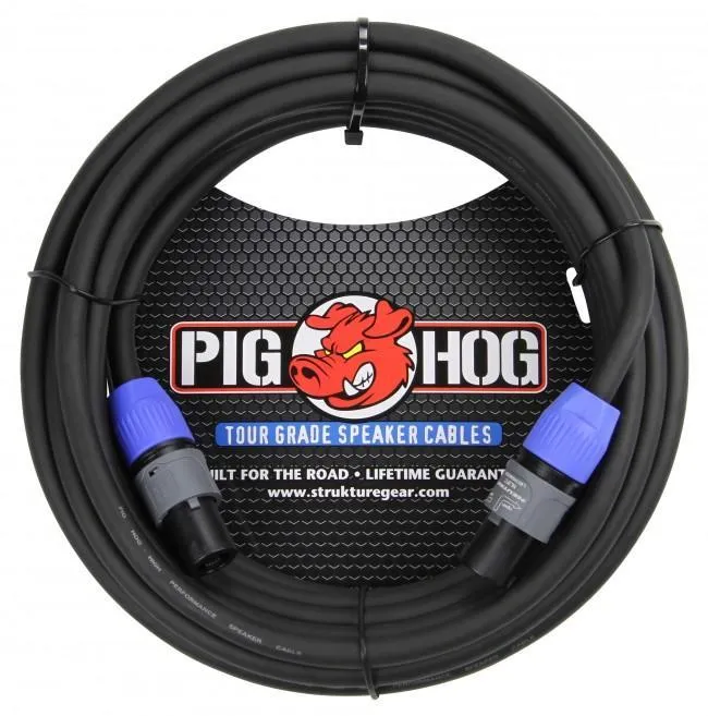 Pig Hog PHSC25SPK Speakon to Speakon 14 Gauge Speaker Cable