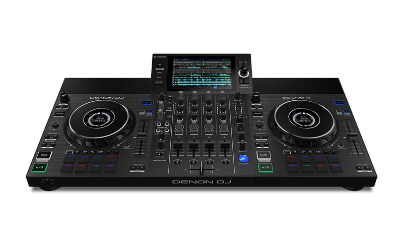 Denon DJ SC Live 4-Standalone Controller, 4-Channel Mixer, Amazon Music Unlimited Streaming, Wi-Fi, Speakers, Serato DJ & Virtual DJ Compatible (Open Box)