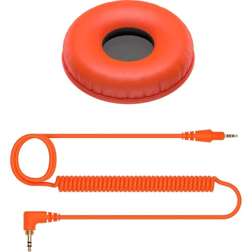 Pioneer DJ HC-CP08 Accessory Pack for HDJ-CUE1 Headphones (Orange)