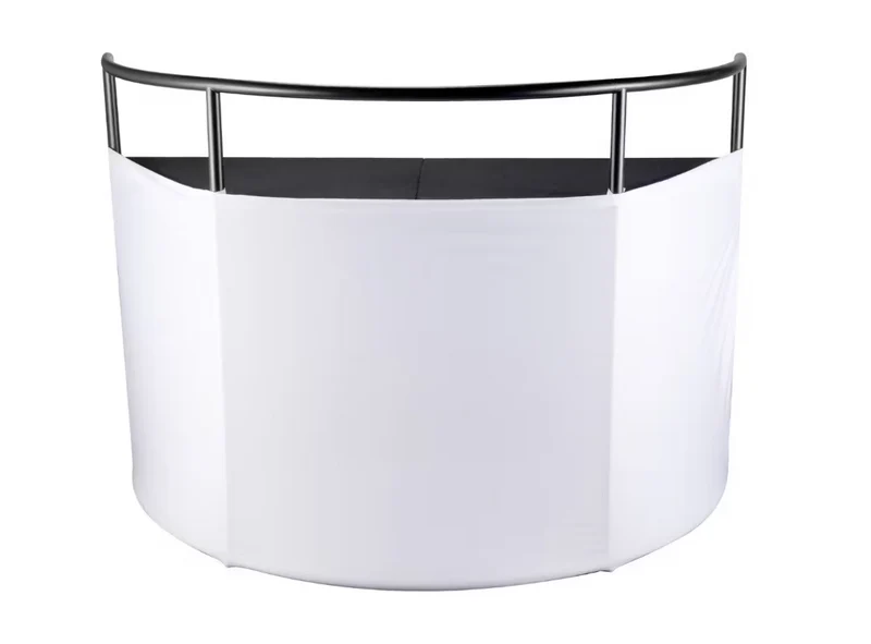 JMAZ Lighting JZ5010 Command Booth Event Facade with Black and White Scrims