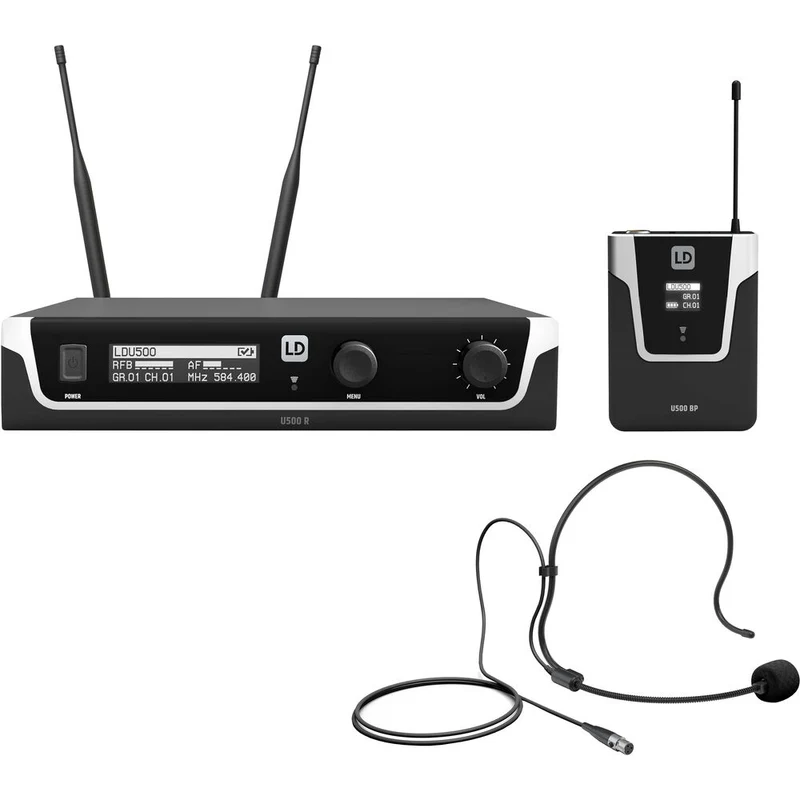 LD Systems U505 BPH Wireless Microphone System with Bodypack Headset - 514 - 542 MHz