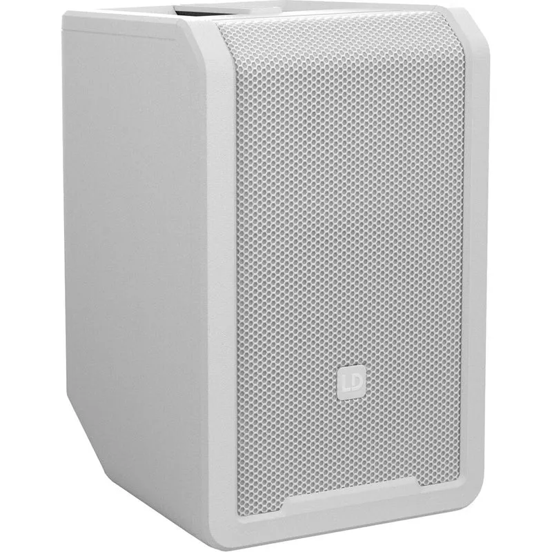 LD Systems ANNY 8 Portable 8" Bluetooth PA Speaker with Battery Power and Mixer (White)
