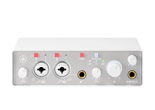 Yamaha UR22MK3 2x2 USB-C Audio Interface (White)