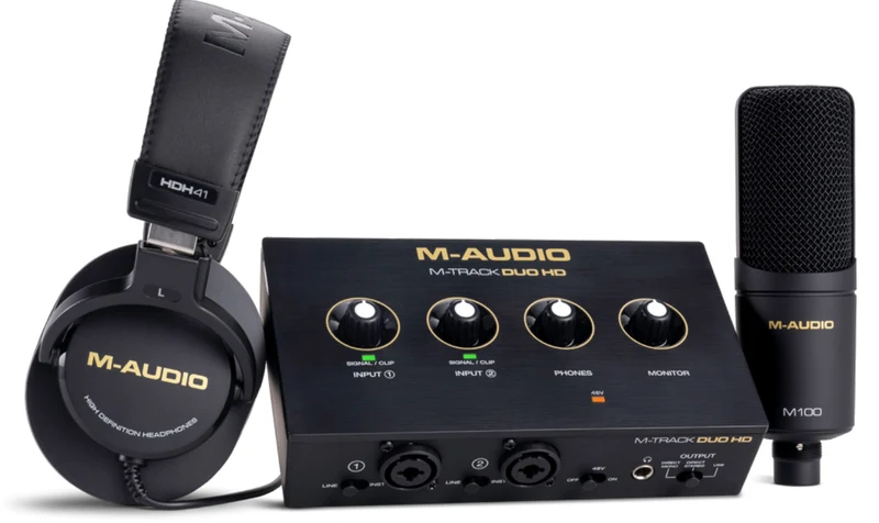 M-Audio M-Track DUO HD Audio Interface Producer Pack