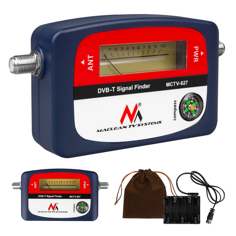 DVB-T TV Messgerät ETUI 30cm Kabel MCTV-627 Analoganzeige