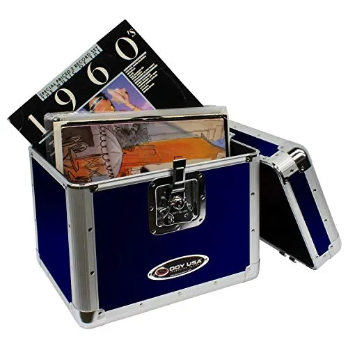 Odyssey Krom Series KLP2 Stackable Record/Utility Case (Blue)