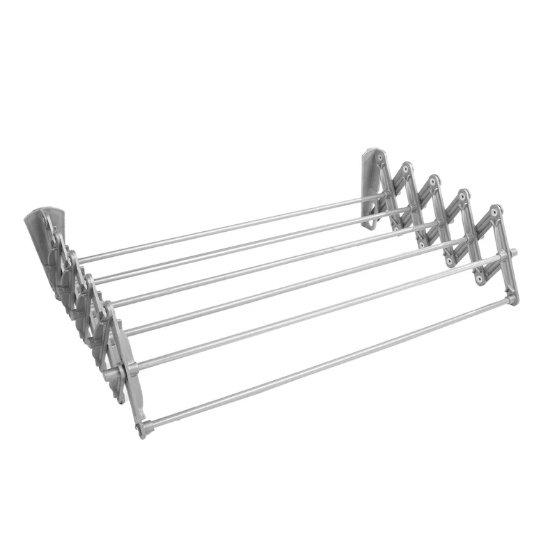 ABJ Wäschetrockner, wandmontiert, klappbar, grau, 60 cm