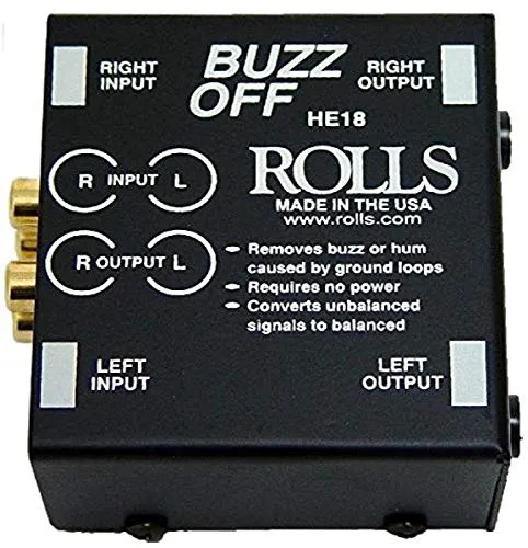 Rolls HE18 Two-Channel Audio Hum and Buzz Remover