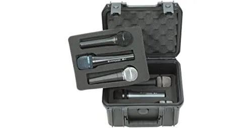 SKB 3I-0907-MC6 Injection-Molded Waterproof Case for Six Microphones - Black (Open Box)