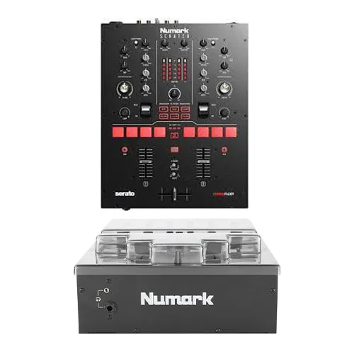 Numark Scratch - 2-Channel Scratch Mixer for Serato DJ Pro + Decksaver Dust Cover