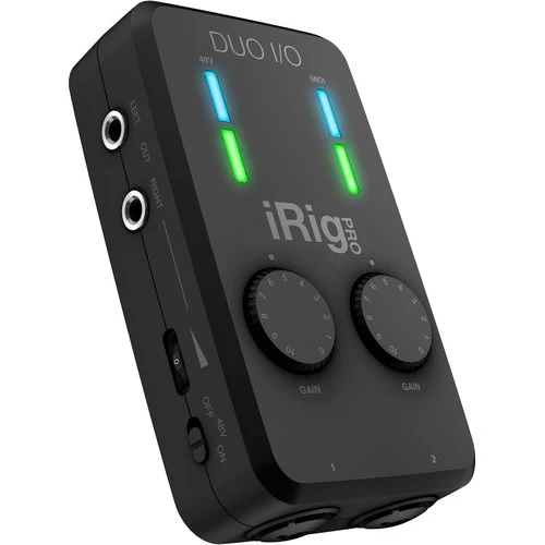 IK Multimedia iRig Pro Duo I/O 2-Channel Audio/MIDI Interface for Mobile Devices and Computers (Open Box)